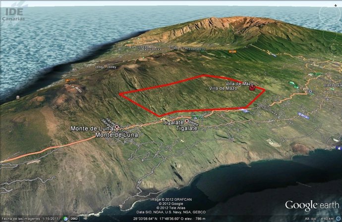 Perímetro Del Incendio De La Palma