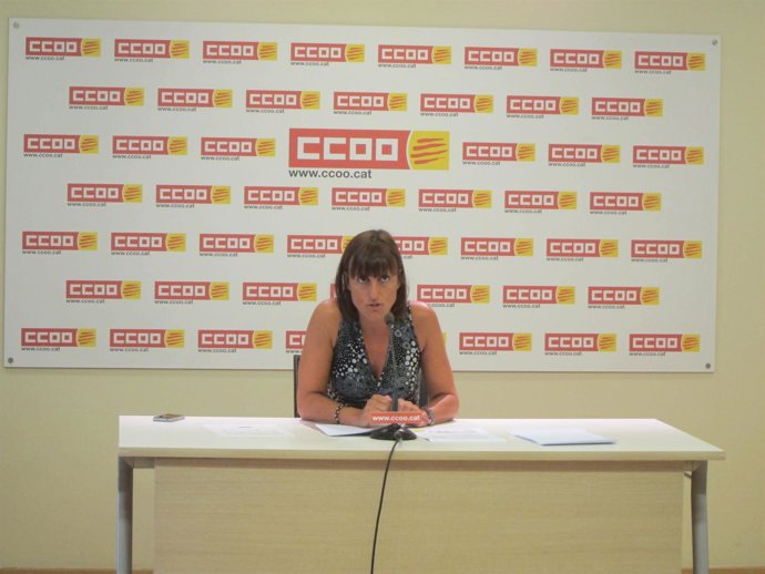 La secretaria de socioeconomía de CC.OO. De Catalunya Cristina Faciaben