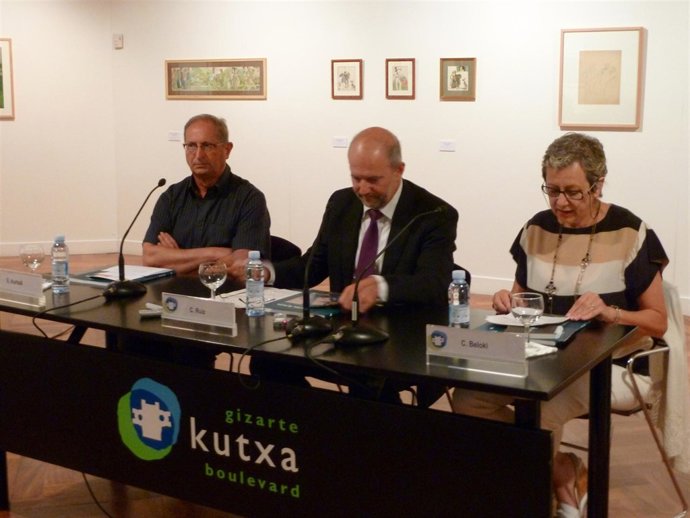 Edorta Kortadi, Carlos Ruiz y Cristina Beloqui