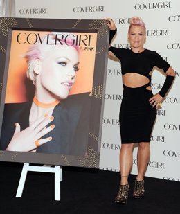 Pink en la presentación de la nueva campaña de CoverGirl