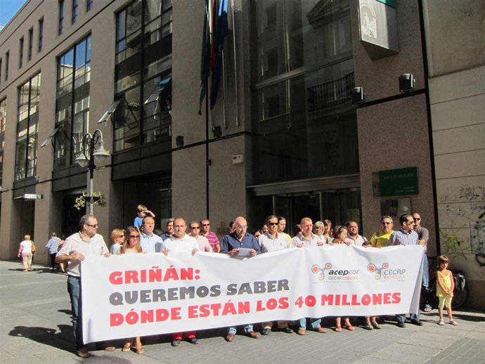 Protesta de las empresas de formación en Córdoba