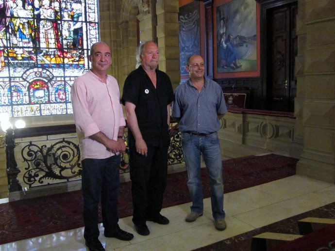 Martín Garitano, Dror Felier y Juan Karlos Izagirre
