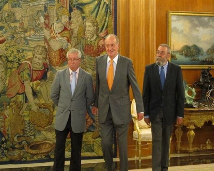 Toxo y Méndez trasladan al rey su preocupación