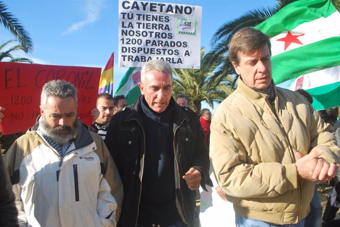 Sánchez Gordillo, Cañamero Y Cayetano De Alba