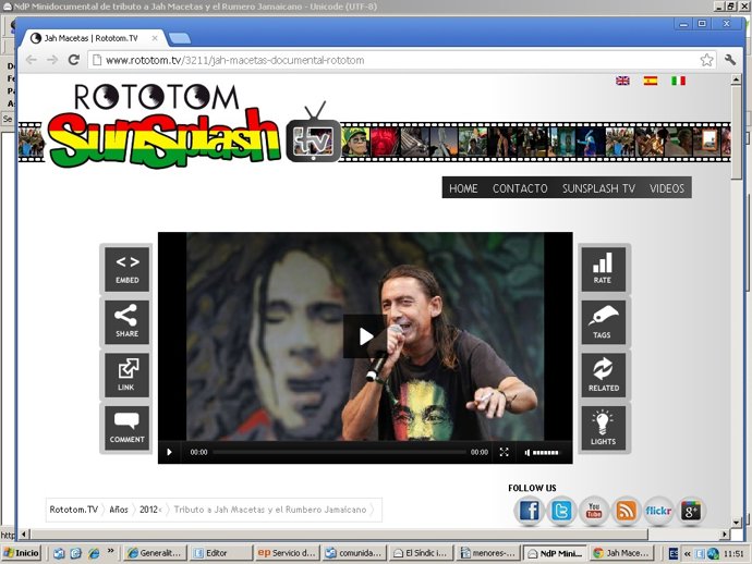 Minidocumental Tributo A Jah Macetas Y Pere Andrés