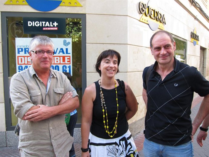 Los secretarios generales de CCOO y USO, Koldo Glez y Javier Mtnez y Antoñanzas,