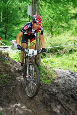 Sergio Mantecón en mountain bike