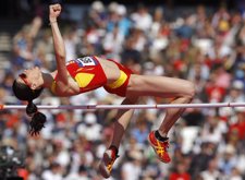 Ruth Beitia, salto de altura en los Juegos Olímpicos de Londres