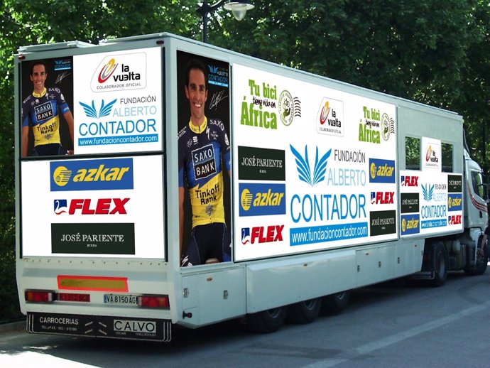 Camión Fundación Alberto Contador
