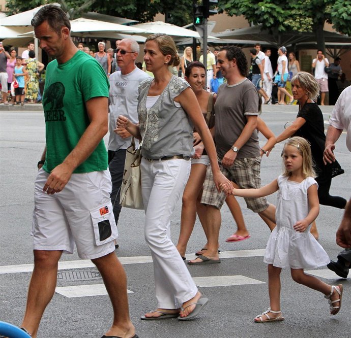 Los Duques de Palma de vacaciones con Irene 