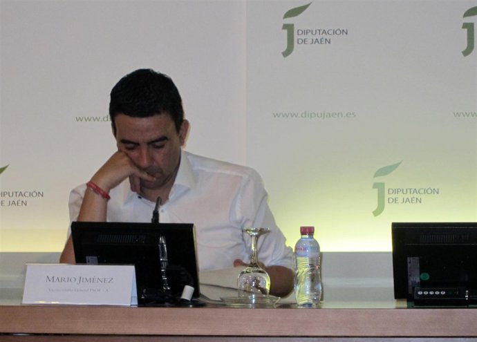 El Vicesecretario General Del PSOE-A, Mario Jiménez, En Rueda De Prensa.