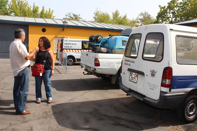 Eva Patricia Bueno durante su visita a las instalaciones
