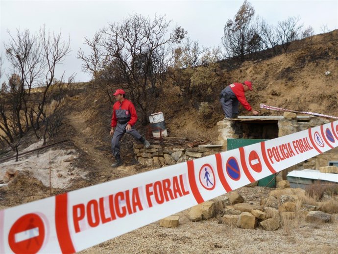 Asador donde fueron depositados los rescoldos del ahumador. 