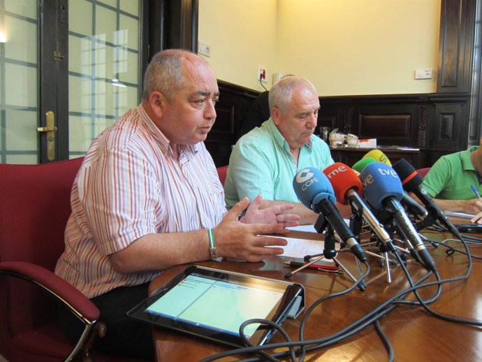 Manuel Pastrana (UGT-A) y Francisco Carbonero (CCOO-A)
