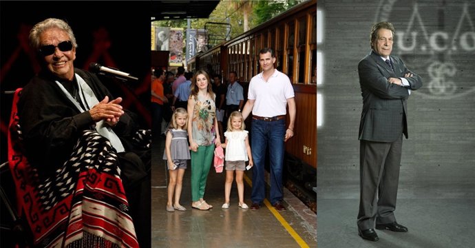 Montaje Chavela Vargas, Príncipes de Asturias y Sancho Gracia