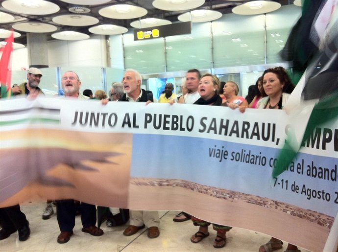 Los activistas de Tinduf (Argelia) llegan a Madrid