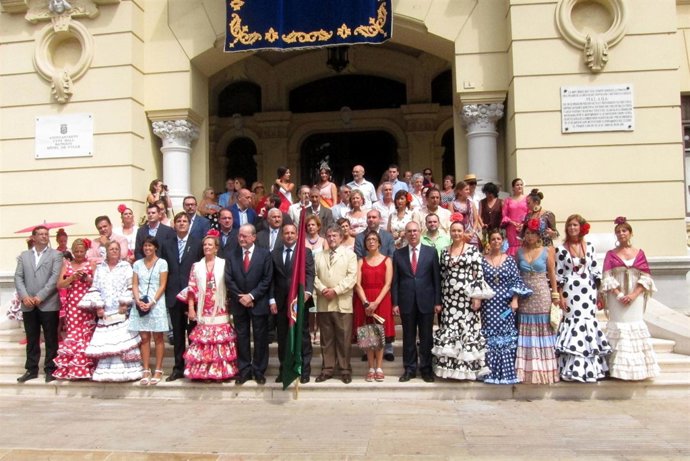 Recepción del abanderado de la Feria de Málaga 
