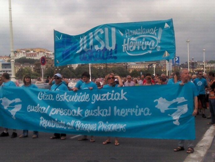 Manifestación de Herrira en San Sebastián