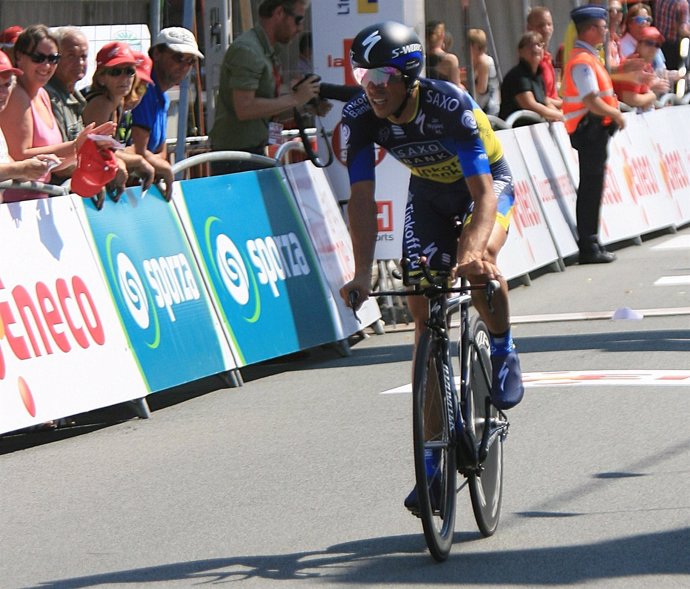 Alberto Contador en el Eneco Tour
