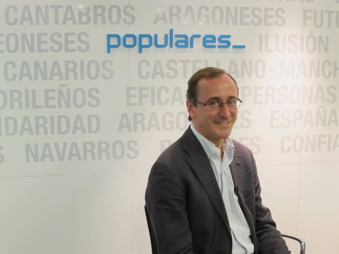 El portavoz del PP en el Congreso, Alfonso Alonso