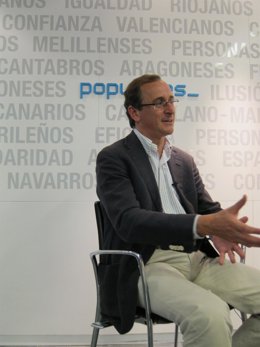 El portavoz del PP en el Congreso, Alfonso Alonso