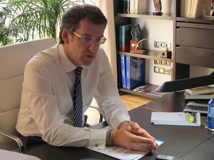 Núñez Feijóo En La Entrevista Con Europa Press