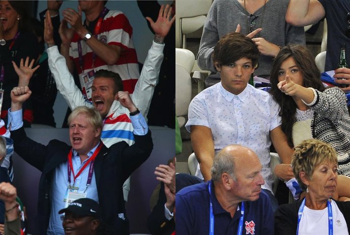 Montaje David Beckham y Louis Tomlinson