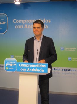 El portavoz del Grupo Popular en el Parlamento andaluz, Carlos Rojas