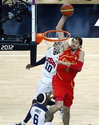 Baloncesto/Londres.- España cosecha una nueva 'victoria moral' ante el 'Dream Team'