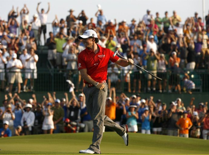 Rory McIlroy tras ganar el Campeonato PGA 