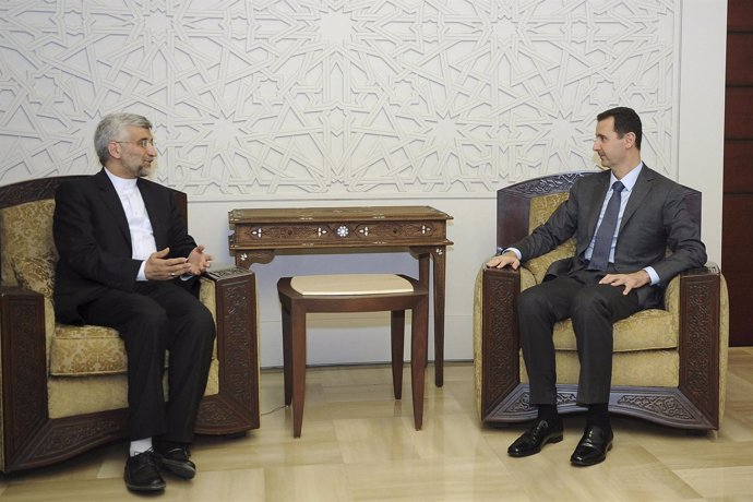 Bashar al Assad reaparece junto a Said Jalili