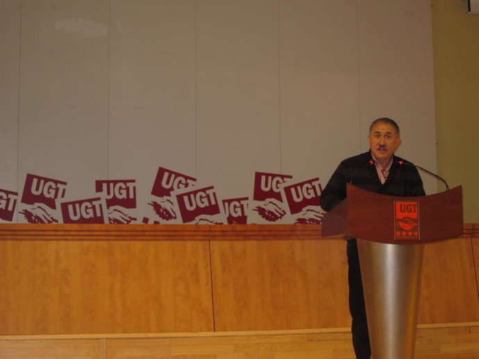Josep Maria Álvarez  En La Asamblea De La Federación De Servicios De UGT