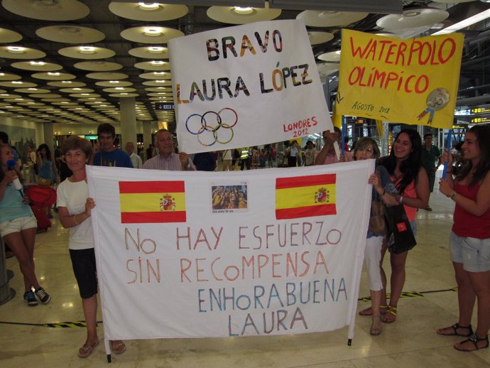 Recibimiento olímpicos españoles