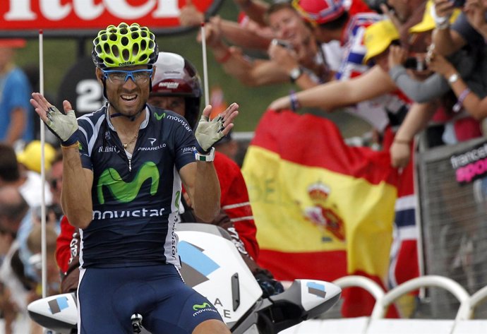 Alejandro Valverde gana en el Tour de Francia