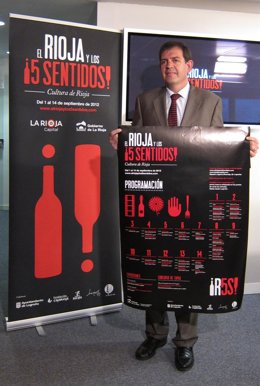 El consejero de Agricultura, Íñigo Nagore, presenta 'El Rioja y los 5 sentidos'