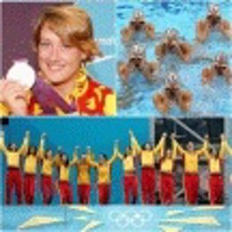 Medallas en natación olímpica