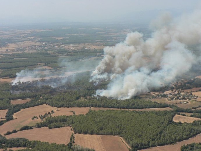 Incendio En Vilopriu (Girona)