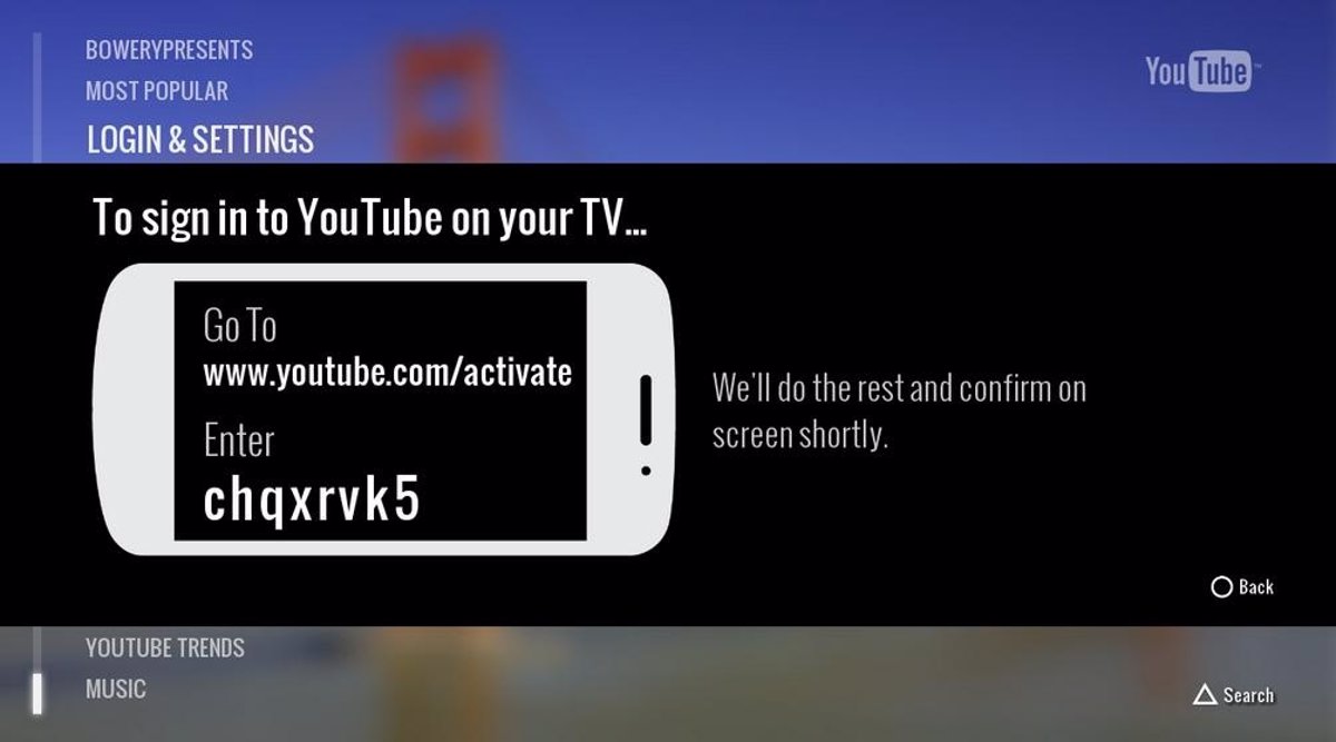 Youtube com activate ввести код для телевизора