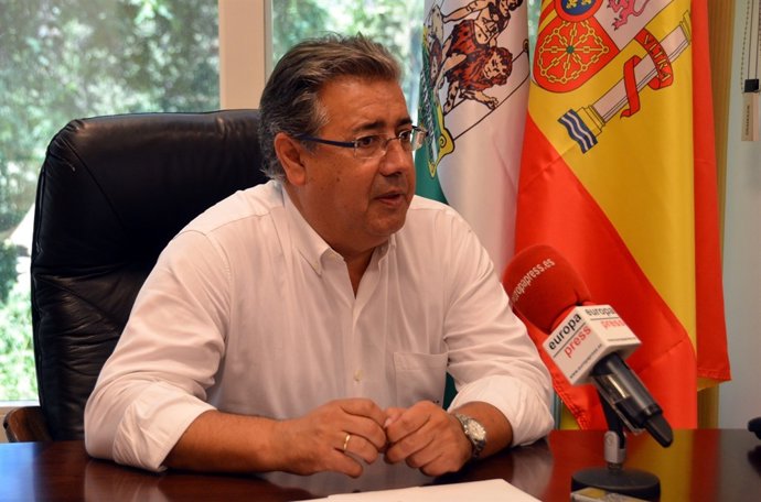 Zoido, durante la entrevista con Europa Press