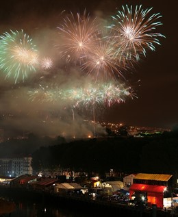 Fuegos Artificiales en la pasada Aste Nagusia