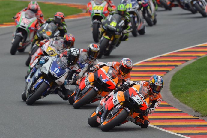 Pedrosa, Stoner, Lorenzo, MotoGP