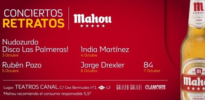 Cartel de los conciertos