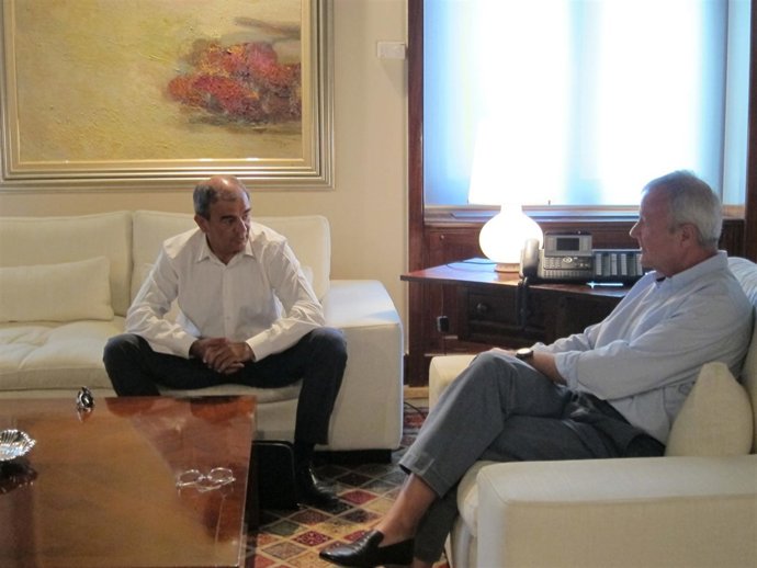 Pedreño y Valcárcel, durante el encuentro