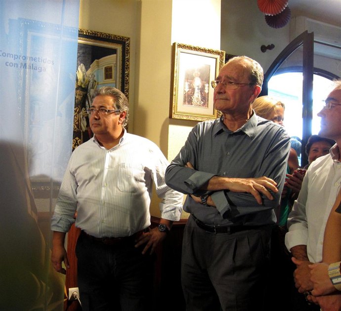 Juan Ignacio Zoido y Francisco de la Torre en un acto en Málaga