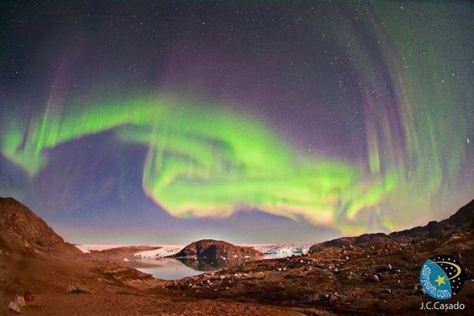 Aurora boreal observada el año pasado