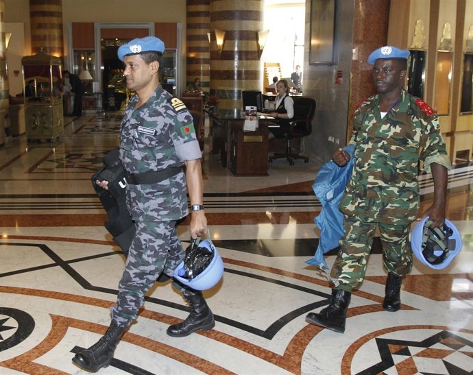 Miembros de la misión de observación para Siria (UNSMIS)