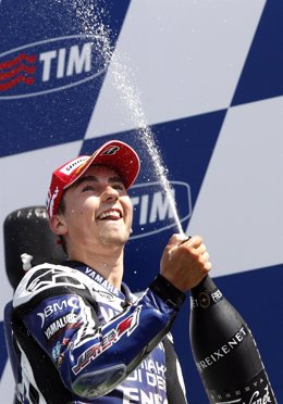Jorge Lorenzo GP Italia podium