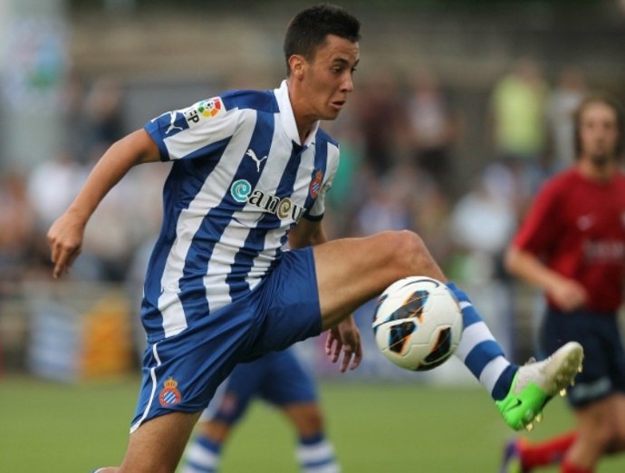 El Jugador Del RCD Espanyol Christian Alfonso