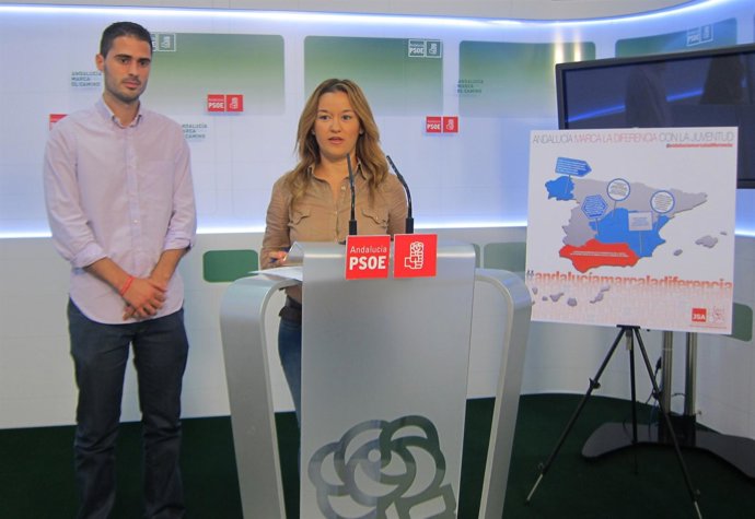 Verónica Pérez y Juan Carlos Durán, hoy en rueda de prensa