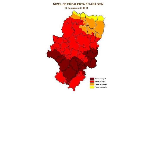 Nivel de prealerta por incendios